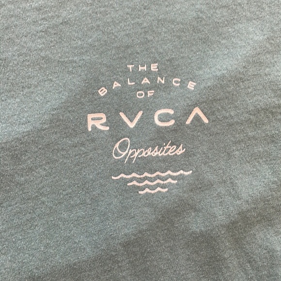 Teal RVCA T-Shirt - Picture 2 of 4